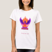 Phoenix Freedom — Fire Bird of Strength & Rebirth T-shirt (Voorkant)