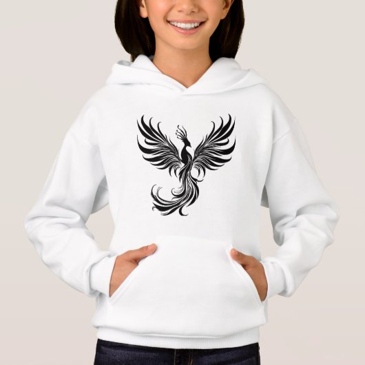 Phoenix Girl - Stijg in stijl Hoodie (Voorkant)