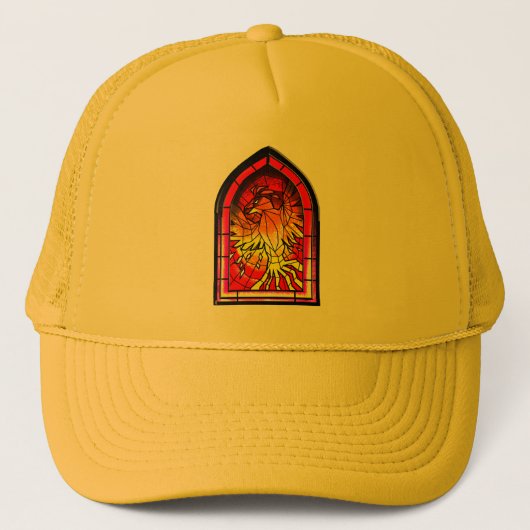 Phoenix Glas in lood Trucker Pet (Voorkant)