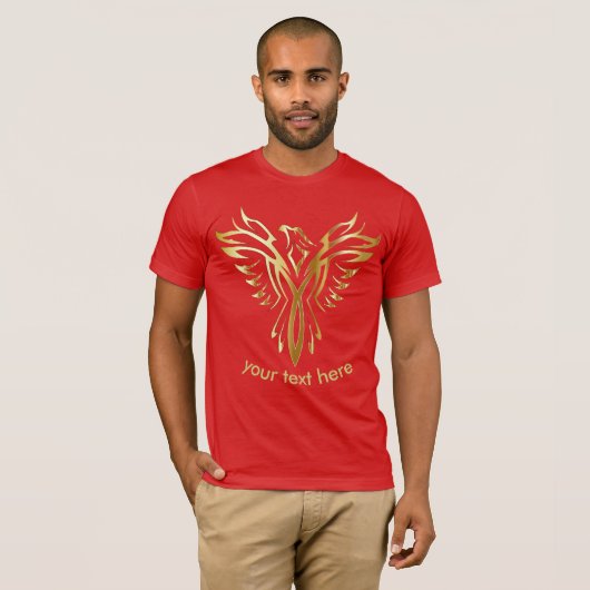Phoenix Gold Bird logo-shirt T-shirt (Voorkant volledig)