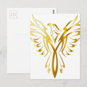 Phoenix goud briefkaart (Voorkant / Achterkant)
