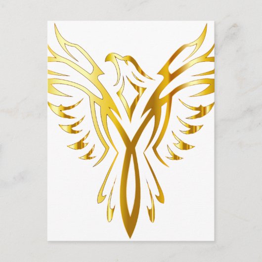 Phoenix goud briefkaart (Voorkant)