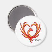 Phoenix Heart, MeWarriorWoman op Twitch Magneet (Voorkant / Achterkant)