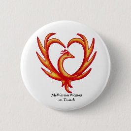 Phoenix Heart, MeWarriorWoman op Twitch Ronde Button 5,7 Cm