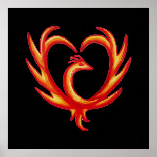 Phoenix Heart Poster