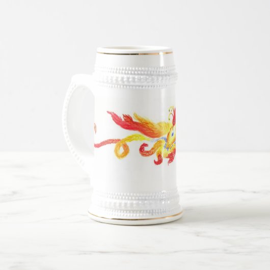 Phoenix Heart Stein Bierpul (Voorkant links)