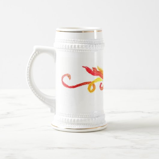 Phoenix Heart Stein Bierpul (Links)