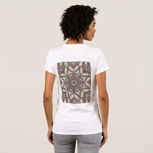 Phoenix Henna Mandala Art T-shirt (Achterkant volledig)