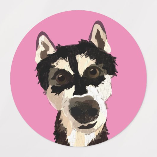 Phoenix het blad voor de Sticker van Husky (Design 2)