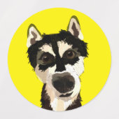 Phoenix het blad voor de Sticker van Husky (Design 1)