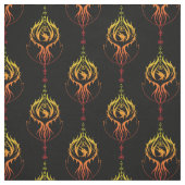 Phoenix in brand stof (Swatch)