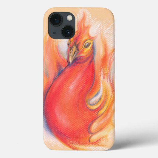 Phoenix in de Flames Pastel Art Case-Mate iPhone Case (Achterkant)