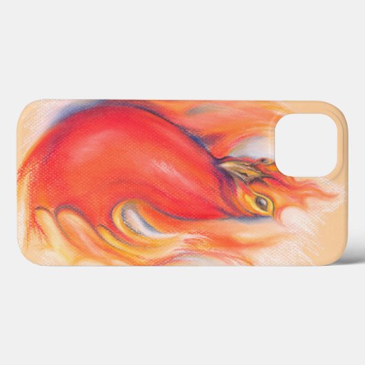 Phoenix in de Flames Pastel Art Case-Mate iPhone Case (Achterkant (horizontaal))