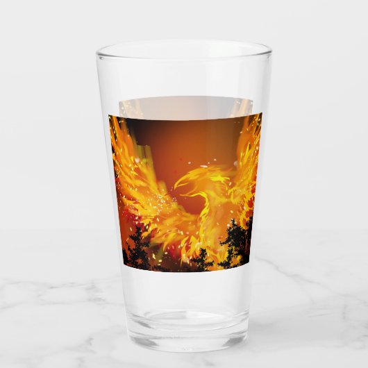 Phoenix in de Flight Glass Tumbler (Achterkant)