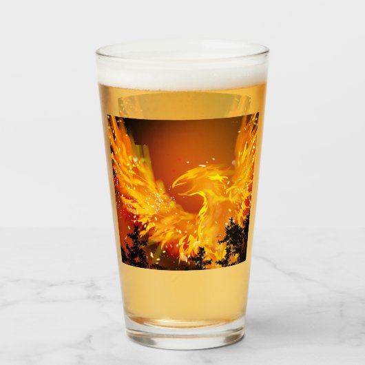 Phoenix in de Flight Glass Tumbler (Voorkant gevuld)