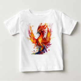 Phoenix in Flames Waterverf Design