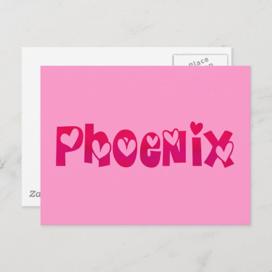 Phoenix in hart briefkaart (Voorkant / Achterkant)