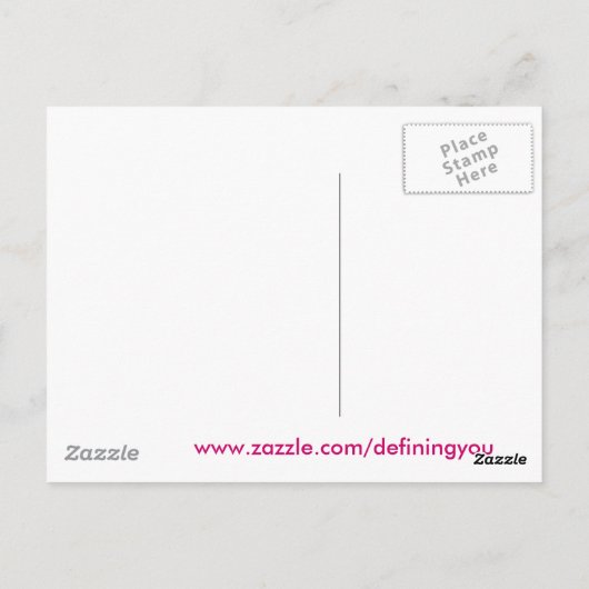 Phoenix in hart briefkaart (Achterkant)