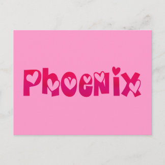 Phoenix in hart briefkaart