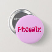 Phoenix in hart ronde button 5,7 cm (Voorkant /achterkant)