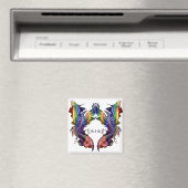 Phoenix in regenboogkleuren magneet (Insitu (Vaatwasser))