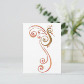 Phoenix in rust briefkaart (Staand voorkant)