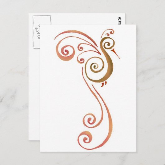 Phoenix in rust briefkaart (Voorkant / Achterkant)