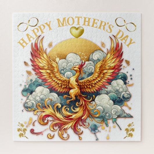 Phoenix in the Clouds Happy Moederdag | Legpuzzel (Verticaal)