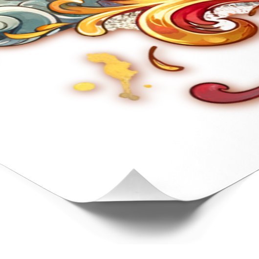 Phoenix in the Clouds Happy Moederdag | Perfect Poster (Hoek)