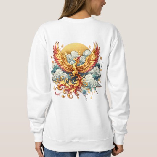 Phoenix in the Clouds Happy Moederdag | Trui (Achterkant)