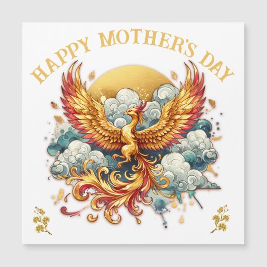 Phoenix in the Clouds Moederdag | Magnetische Kaar (Voorkant)