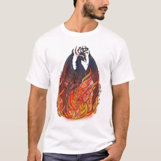 Phoenix in vlammen t-shirt
