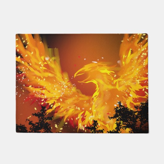 Phoenix in vliegdeuren deurmat (Voorkant)