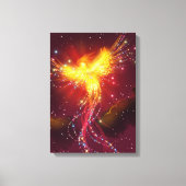 Phoenix in vlucht canvas afdruk (Voorkant)