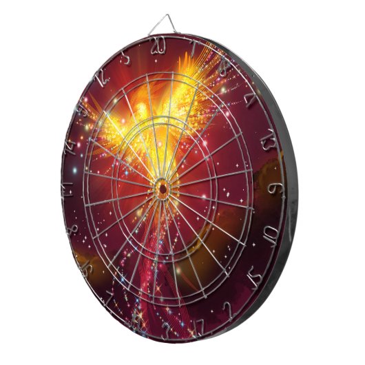 Phoenix in vlucht dartbord (Voorkant Rechts)