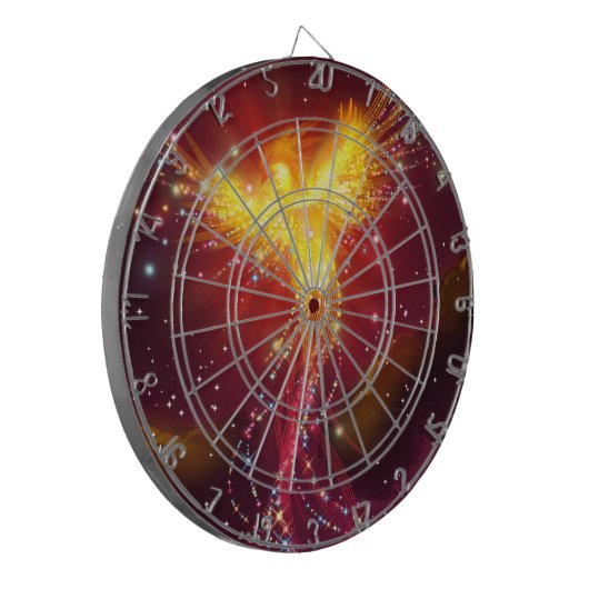 Phoenix in vlucht dartbord (Voorkant Links)