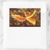 Phoenix in vlucht rechthoekige sticker (Tas)