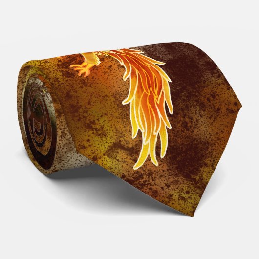 Phoenix in vlucht stropdas (Opgerold)