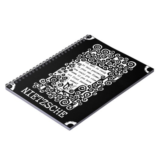 PHOENIX inspirerend citaat van Nietzsche Notitieboek (Linkerzijde)