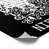 PHOENIX inspirerend citaat van Nietzsche Poster (Hoek)