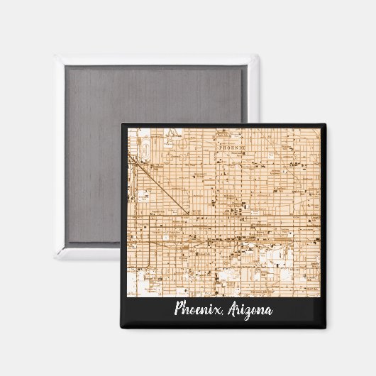 Phoenix  kaart magneet (Voorkant / Achterkant)