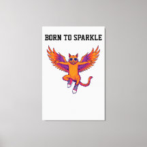 Phoenix Kat Doek Muurkunst – Magische Vuurkat