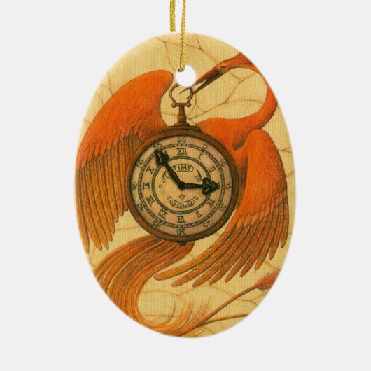 Phoenix Keramisch Ornament (Achterkant)