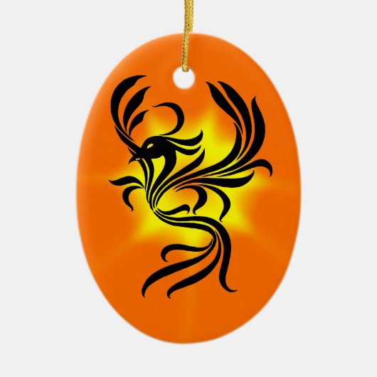 Phoenix Keramisch Ornament (Voorkant)