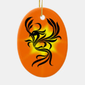 Phoenix Keramisch Ornament (Achterkant)