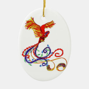 Phoenix Keramisch Ornament