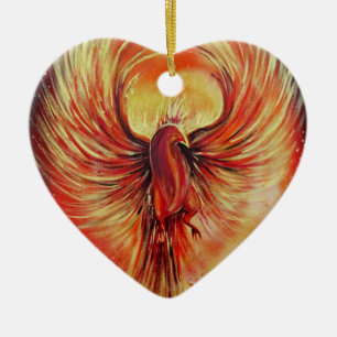 Phoenix Keramisch Ornament