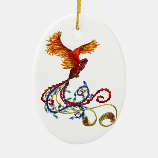 Phoenix Keramisch Ornament (Voorkant)