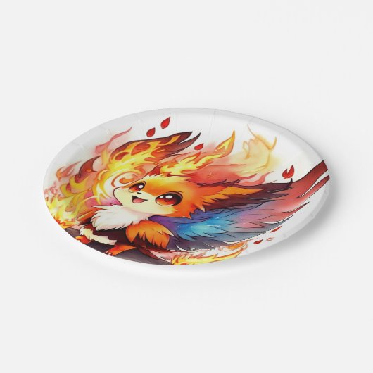 Phoenix Kids Verjaardag Papieren Bordje (Gekanteld)