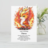 Phoenix Kids Verjaardag uitnodiging (Staand voorkant)